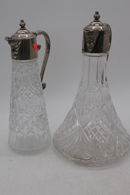 Lot 237 - A silver plated and pressed glass Bacchus...