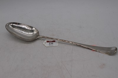 Lot 239 - A George III silver Hanoverian pattern serving...
