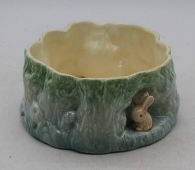 Lot 39 - A Sylvac bowl, decorated with rabbits and...