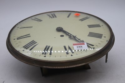 Lot 288 - An early 19th century wall clock dial and...