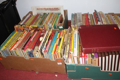 Lot 741 - Four boxes of vintage books and annuals...