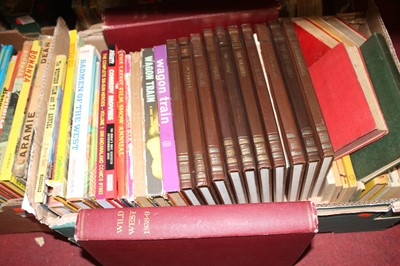 Lot 741 - Four boxes of vintage books and annuals...