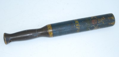 Lot 172 - A Victorian turned wooden truncheon,...