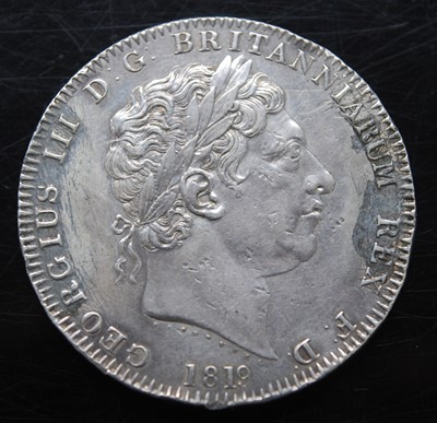 Lot 2015 - Great Britain, 1819 crown, George III laureate...