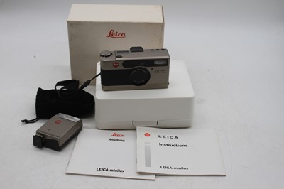 Lot 308 - A Leica Minilux compact camera, serial...