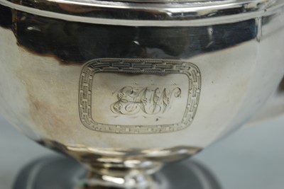 Lot 2132 - A George III silver pedestal teapot, of...