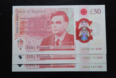 Lot 2048 - Great Britain, Bank of England polymer £50...