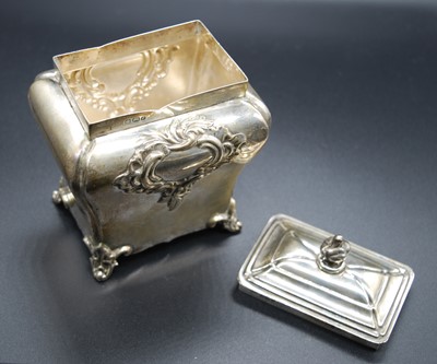 Lot 2158 - A late Victorian silver tea caddy, of shaped...