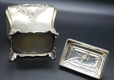 Lot 2158 - A late Victorian silver tea caddy, of shaped...