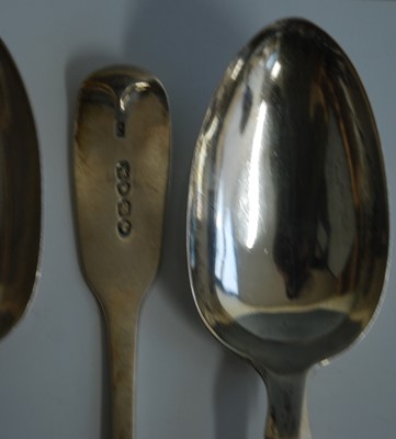 Lot 2155 - A set of four Victorian silver tablespoons, in...