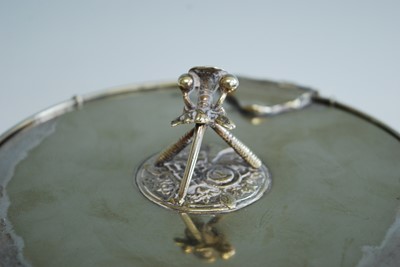 Lot 30 - An early 20th century silver plated biscuit...