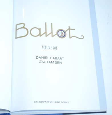 Lot 2019 - Cabart, Daniel and Sen, Gautam: Ballot, With...