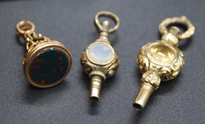 Lot 2668 - A Victorian yellow metal, citrine and...
