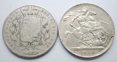 Lot 2007 - Great Britain, 1845 crown, Victoria young bust,...