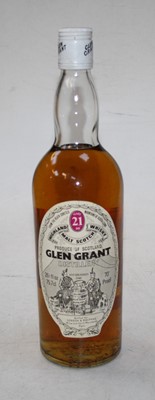 Lot 1406 - Glen Grant 21 Year Old Highland Malt Scotch...