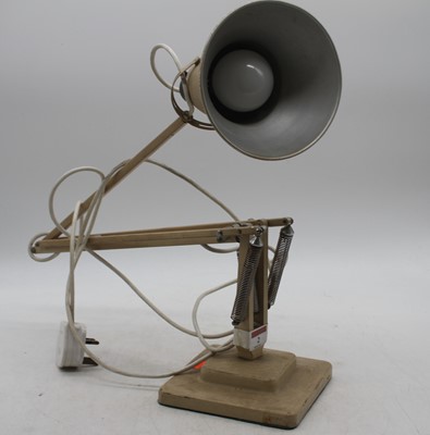 Lot 2 - A cream painted angle poise desk lamp