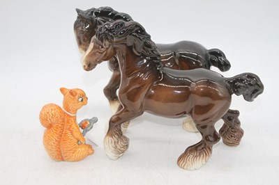 Lot 214 - A Beswick model of a cantering Shire, model No....