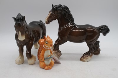 Lot 214 - A Beswick model of a cantering Shire, model No....