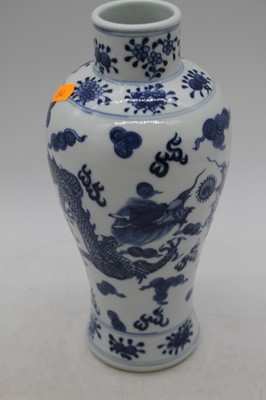 Lot 231 - A Chinese blue and white porcelain vase, of...