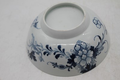 Lot 235 - An 18th century Liverpool porcelain slop bowl,...