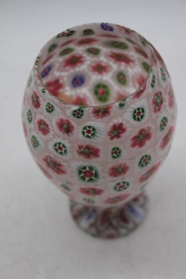 Lot 238 - A millefiore glass vase, of ovoid form, h.15cm