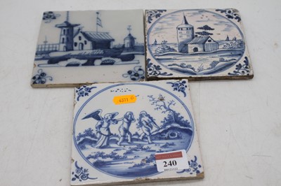 Lot 240 - A collection of three 18th and 19th century...