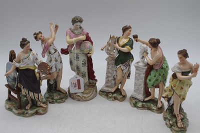 Lot 250 - A 19th century German porcelain figure of a...