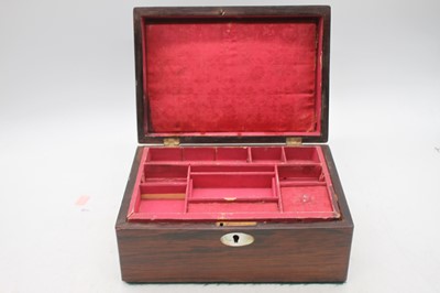 Lot 39 - A Victorian rosewood and mother of pearl...