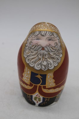 Lot 258 - A Royal Crown Derby figure of Santa Claus, h.10cm