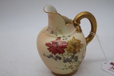 Lot 261 - A Royal Worcester blush ivory cleft jug,...