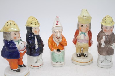 Lot 262 - A Victorian Staffordshire Toby figural...