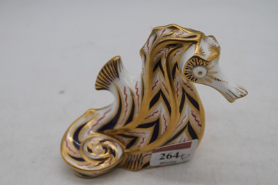 Lot 264 - A Royal Crown Derby model of a seahorse, h.10cm