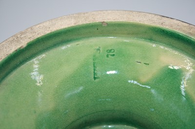 Lot 46 - A Victorian Minton vase of trumpet shape...