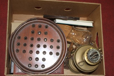 Lot 89 - Two boxes of miscellaneous items, to include a...