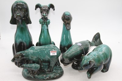Lot 154 - A collection of Blue Mountain pottery figures...