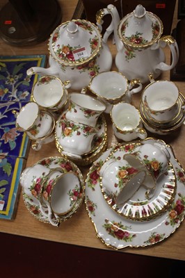 Lot 164 - A Royal Albert six-place setting coffee and...