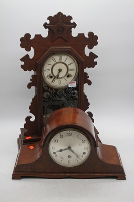 Lot 166 - A late 19th century American walnut cased...