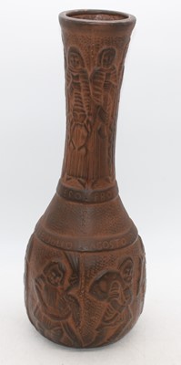 Lot 175 - A large terracotta pottery vase, having a...