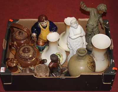 Lot 183 - A box of miscellaneous items, to include Royal...