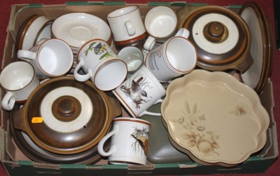 Lot 188 - A box of miscellaneous china, to include Denby...