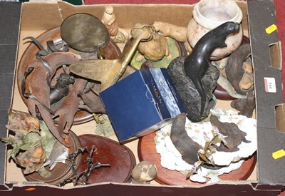 Lot 191 - A box of miscellaneous items, to include...