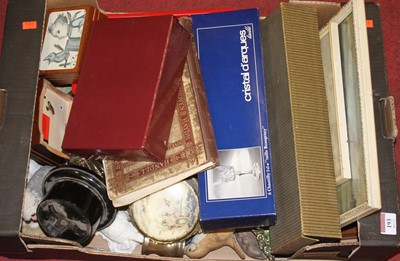 Lot 193 - A box of miscellaneous items, to include...
