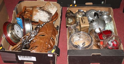 Lot 196 - Two boxes of miscellaneous items, to include...