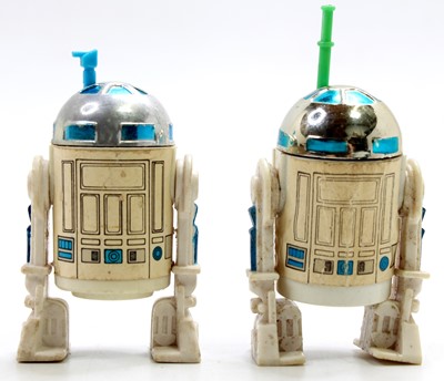 Lot 1655 - 2 Palitoy/Kenner Star Wars R2 D2 figures, the...