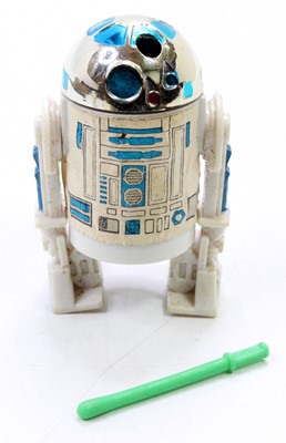 Lot 1655 - 2 Palitoy/Kenner Star Wars R2 D2 figures, the...