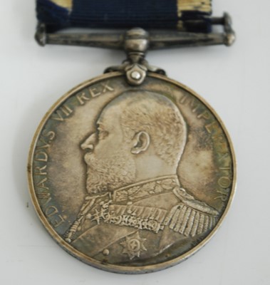 Lot 163 - A Naval Long Service and Good Conduct medal,...
