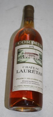Lot 1211 - Château Lauretan, 1970, Côtes de Bordeaux, one...