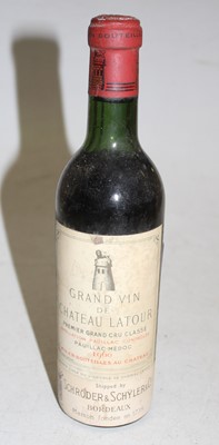 Lot 1018 - Château Latour, 1960, Pauillac Premier Grand...