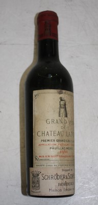 Lot 1018 - Château Latour, 1960, Pauillac Premier Grand...