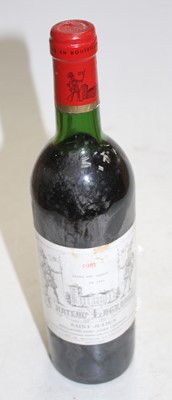 Lot 1039 - Château Lagrange, 1981, Saint-Julien, one bottle